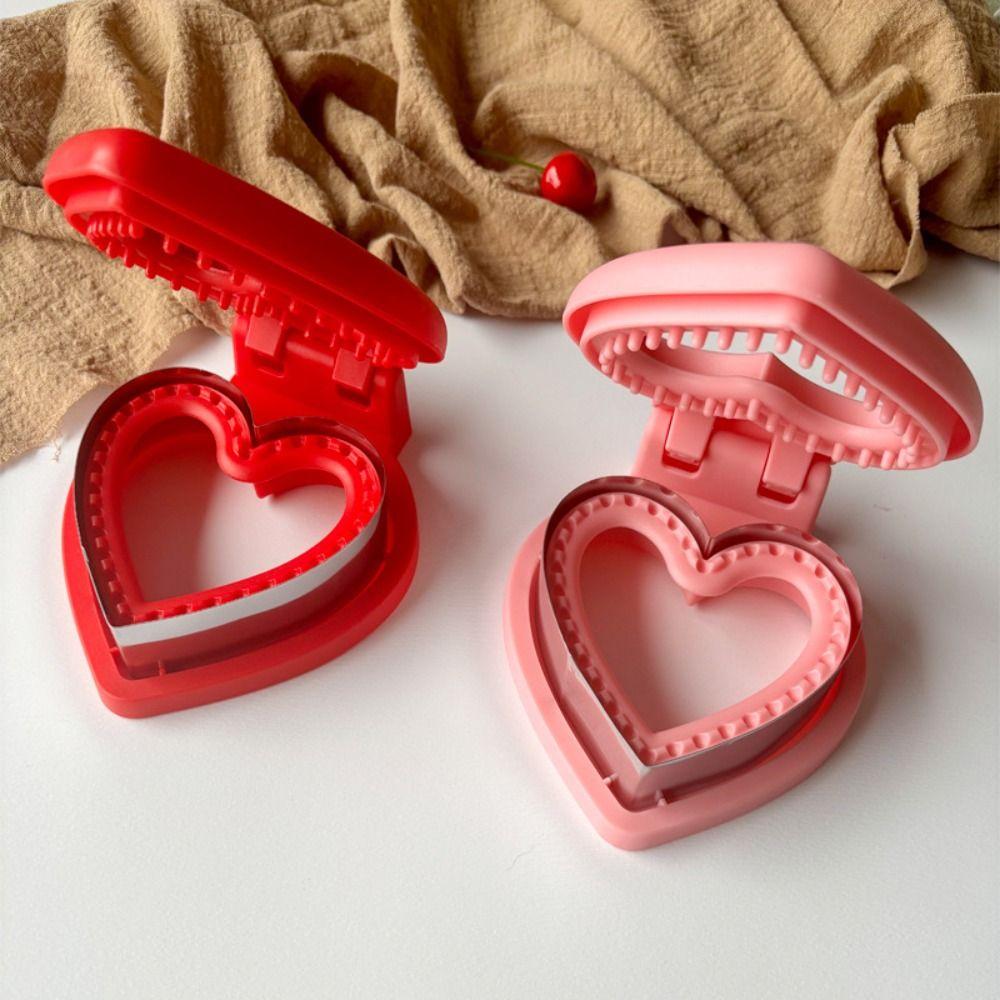 Edelstahl DIY Sandwichausstecher Form Herzförmiger Sandwichmacher für Kinder Mittagessen