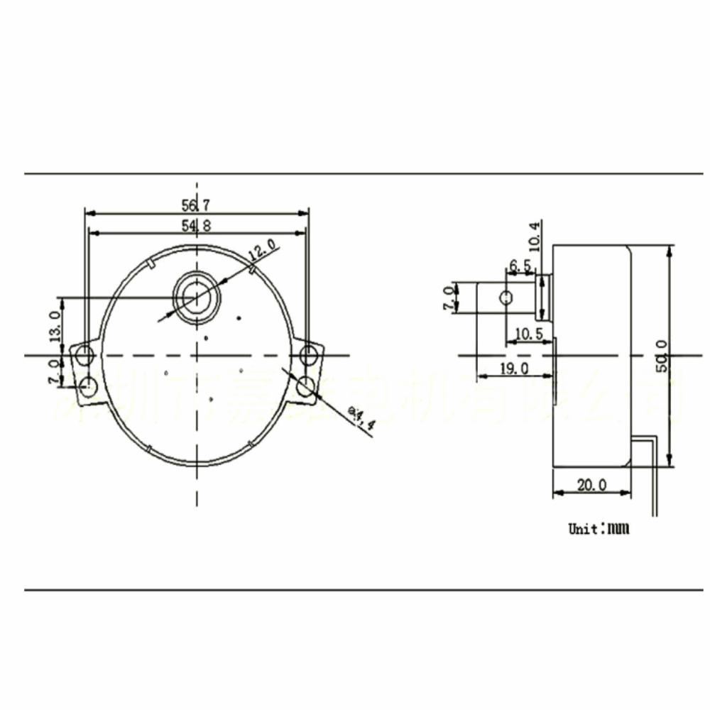220-240V AC Turntable Synchronous Motor CW/CCW Rotation AC Synchronous Motor Home Appliance Use