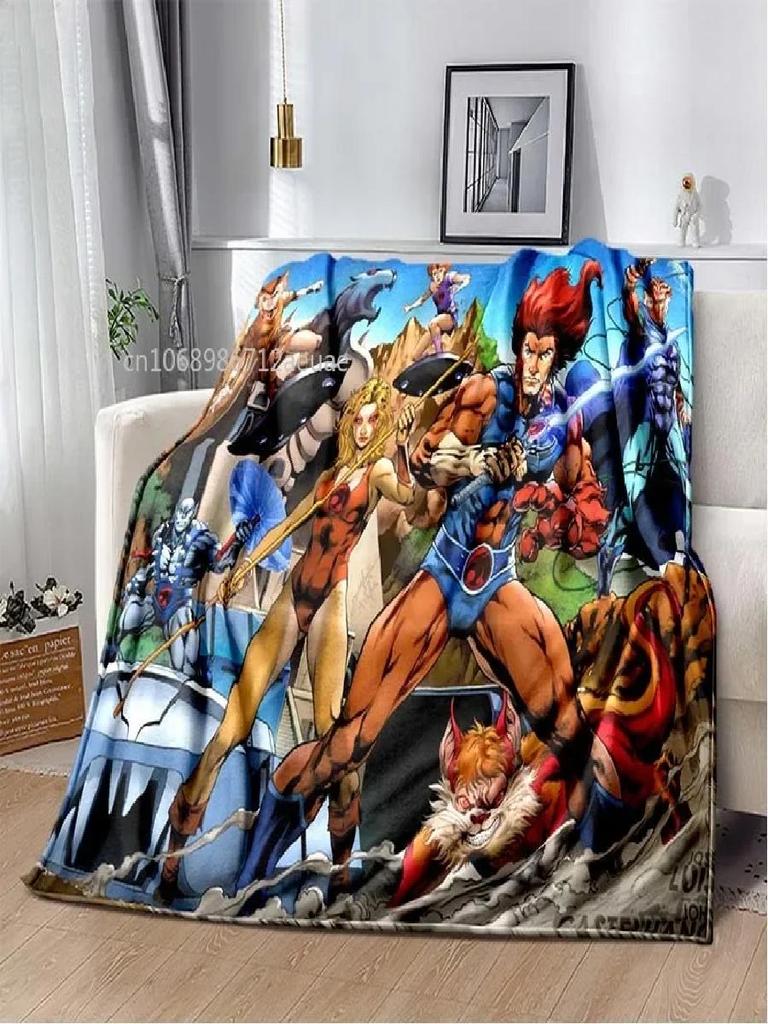 Thundercats Flannel Blanket Cartoon Soft Cover Lightweight Warm Plush Children Gifts All Season Throw Bed Sofa Chair Blanket
