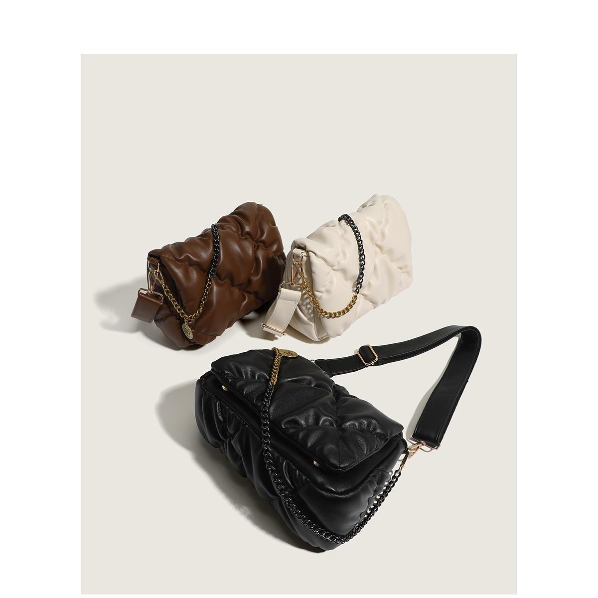 Женская сумка трендовая новая мягкая кожаная роскошная дизайнерская сумка через плечо — фото 3