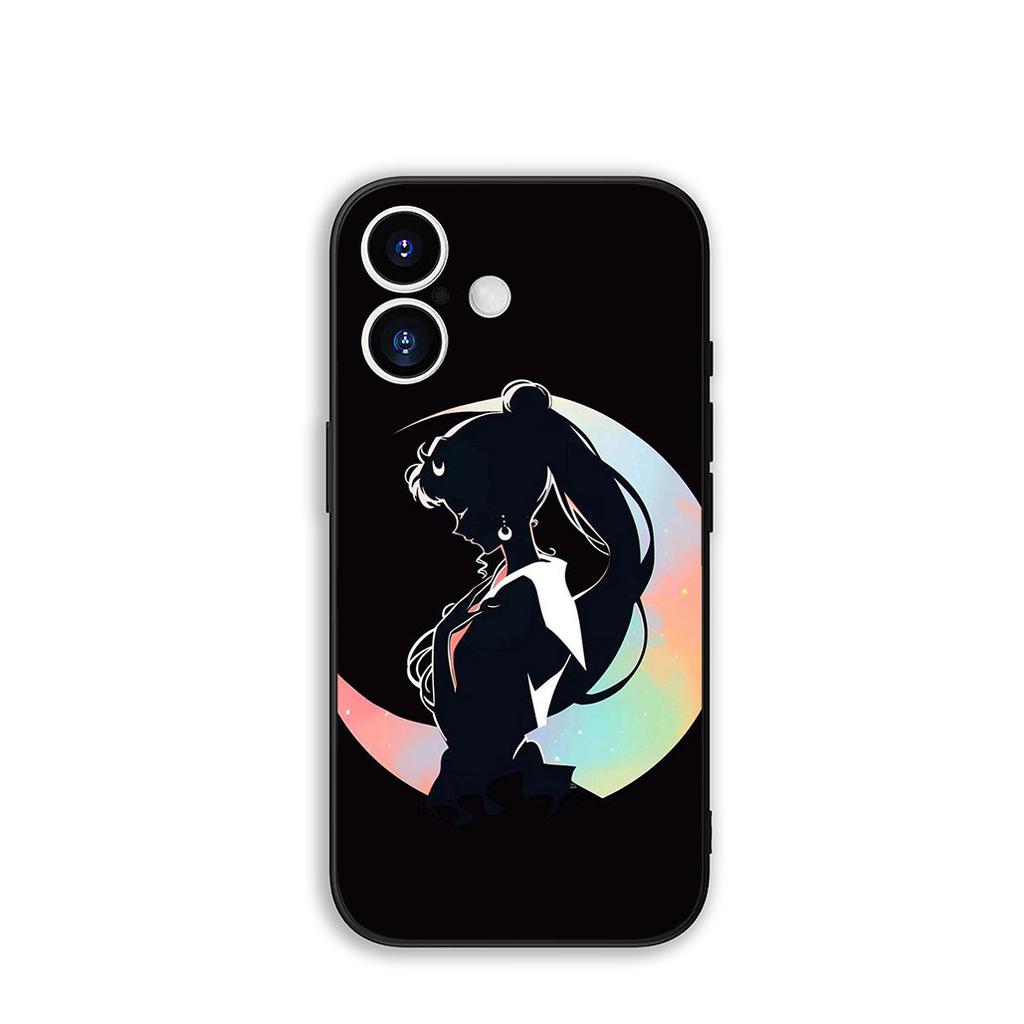 Funda Coque Cover for Apple iPhone 15 14 16 Plus XS 13 11 12 Pro Max XR X 16E ProMax Phone Case Cat Sailors Beautiful Girl Moon