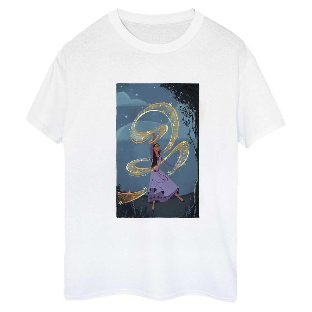 Wish Womens/Ladies Sparkle Scenery Cotton Boyfriend T-Shirt