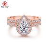 Redleaf Fashion Jewelry 18K 24K Gold Men Women Minimalist 925 Sterling Silver Ring Gold Plated Ring