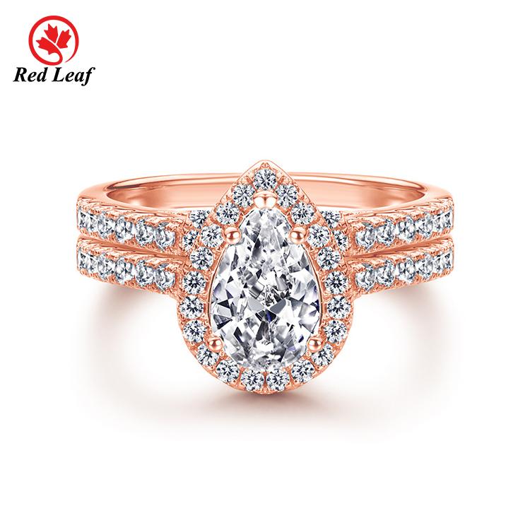 Redleaf Fashion Jewelry 18K 24K Gold Men Women Minimalist 925 Sterling Silver Ring Gold Plated Ring
