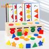 1 Set Color Sort Toys Shape Pairing Puzzle Set Cognition Ability Multifunctional Color Sort Toys for Toddlers