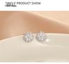 Banyan Tree S925 Silver Snowflake Earrings: Rotatable, Diamond-Studded, Luxury Winter Trend for Women.