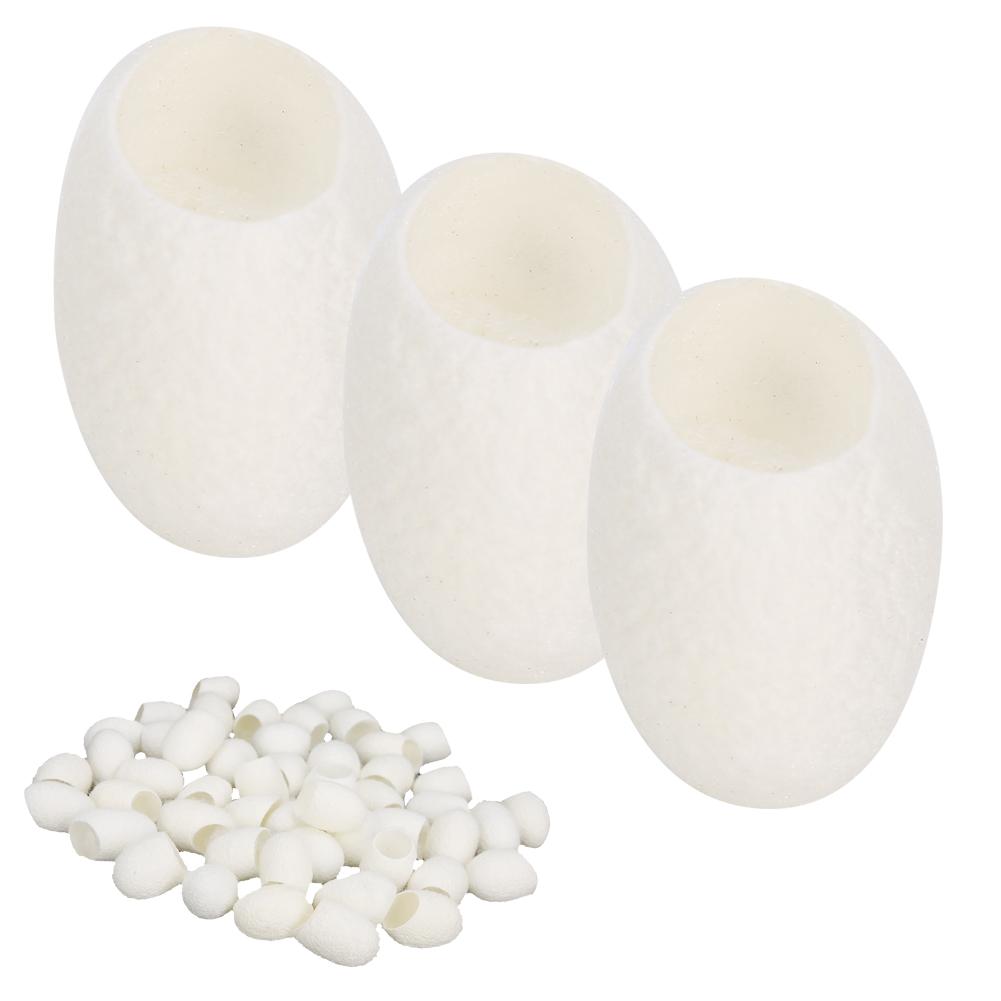 50pcs Facial Care Natural Silks Cocoons Blackhead Removal Exfoliating Silkworm Balls