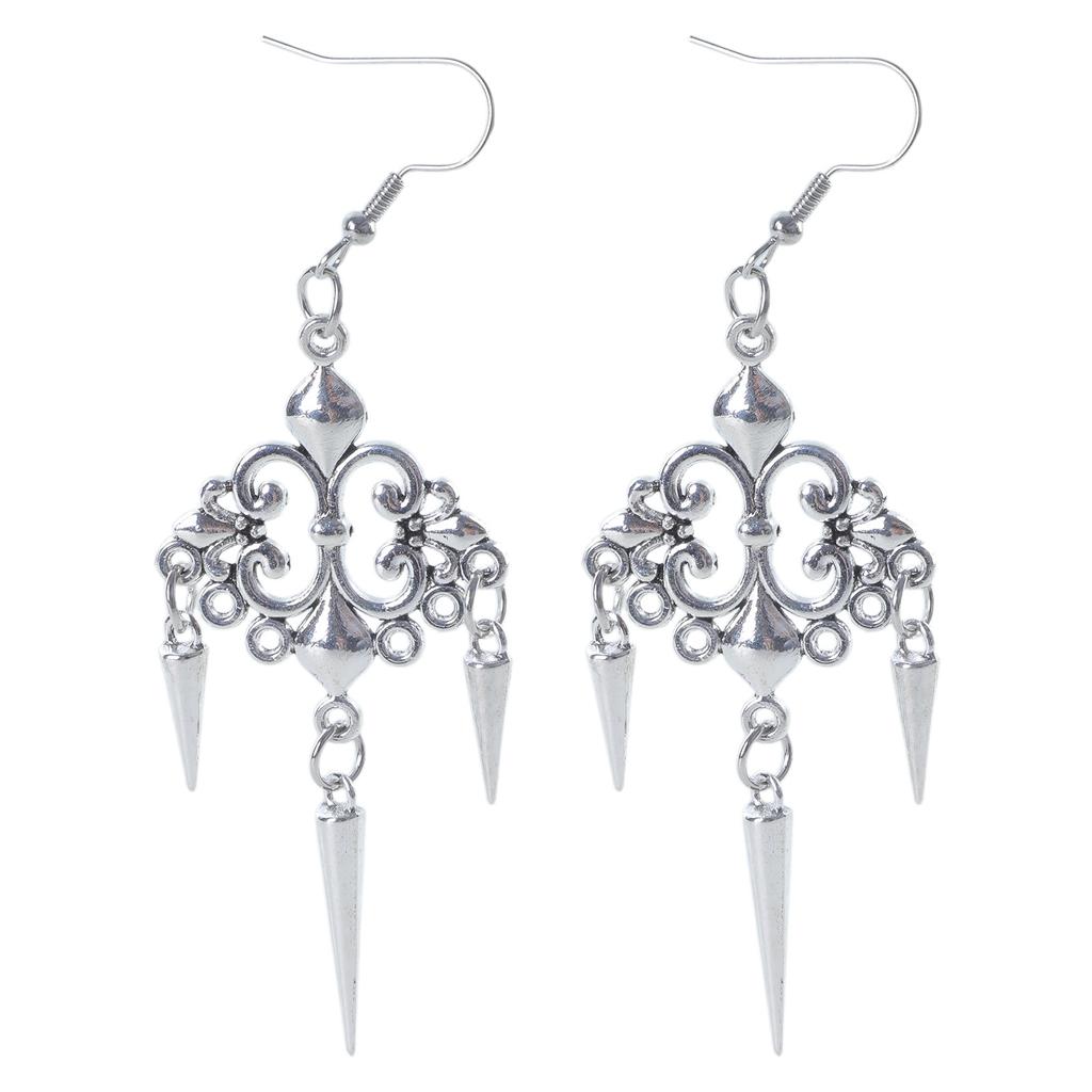 Stylová slitina špičatý hrot náušnice viktoriánský gotický punk vintage hrot náušnice visací pro módní výraz