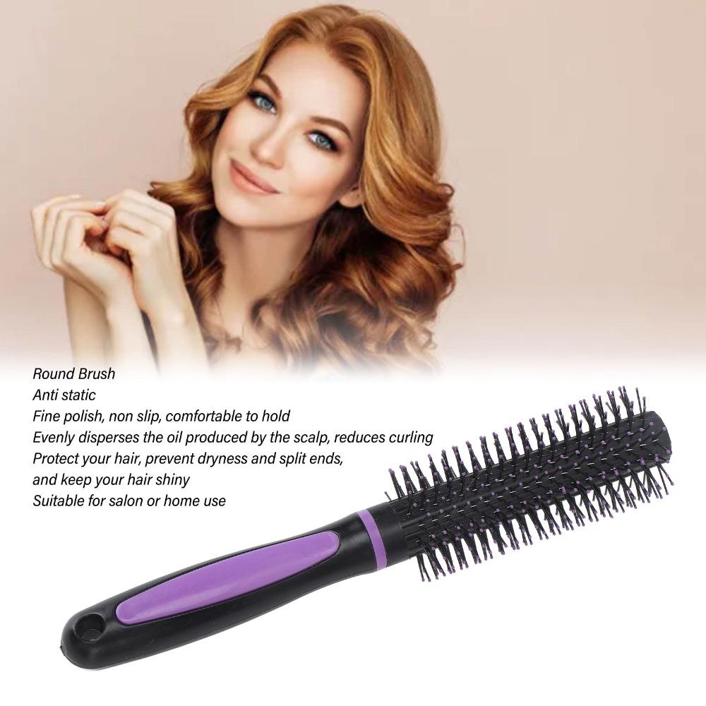 9 Row Comb Round Hair Brush Vent Brush Styling Hair Brush Roller Comb For Salon Use