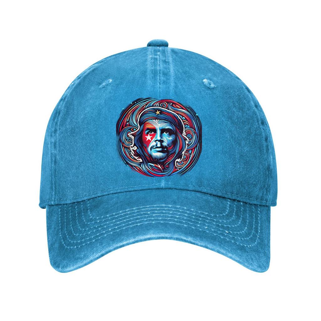 Che Guevara Portrait Baseball Cap Cotton Adjustable Curved Brim Dad Hat For Unisex Casual Outdoor