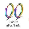 6/8/10/12mm Tiny Korean Small Stainless Steel Round Mini Little Good Huggie Hoop Earrings for Women Cartilage Piercing Loop Ring
