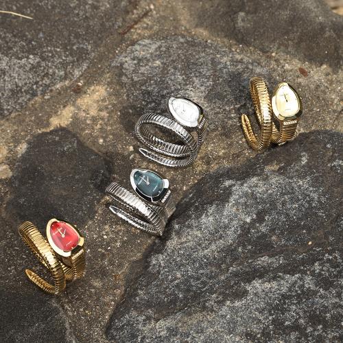 [GEIGER] GEIGER Women's Cut-Glass Snake Metal Watch GE1265GNS