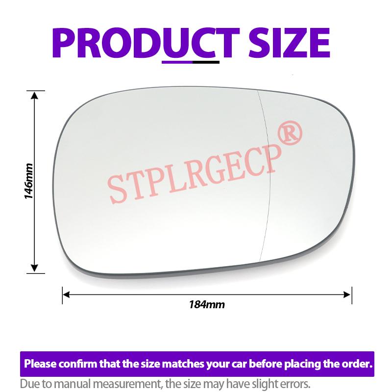 For BMW X1 E84 X3 F25 Pre-facelift Driver Passenger Side Left Right Side Door Wing Mirror Glass Heated Rear View Plate LH RH