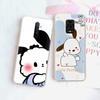 JZ26 Cartoon Pochacco Transparent Case for Samsung A04 A14 A23 M33 M53 Realme 10 9 C35 C55 VIVO Y02 X80 Infinix Hot 30 Note 11 Tecno Spark 8P Pro