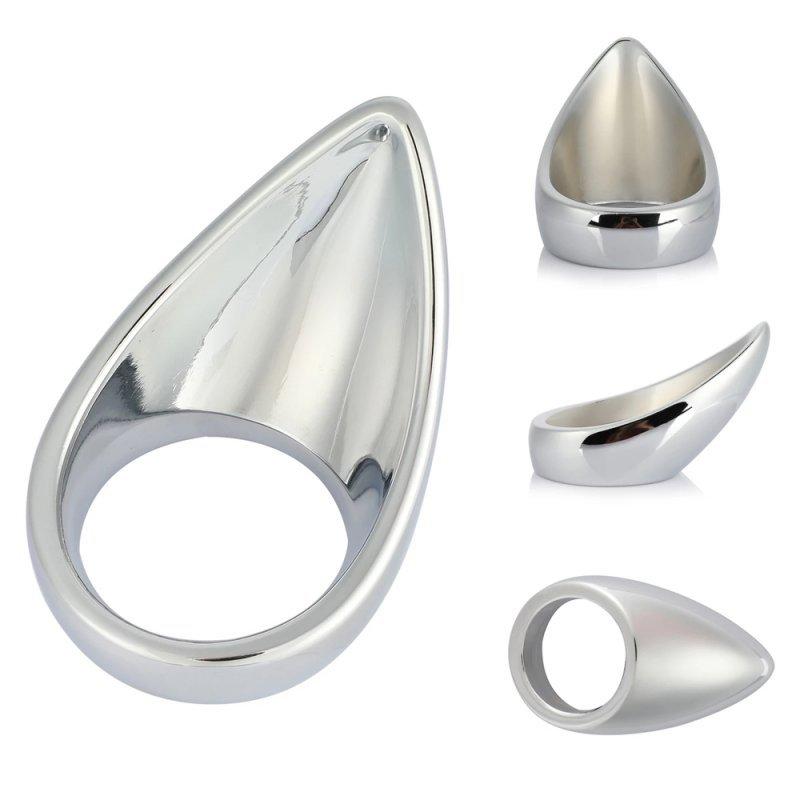 Stainless Steel Metal Horseshoe Ring Men's Weight-Bearing Ring Penis Exercise Weight-Bearing Massage Ring Penis Ring Adult Toys