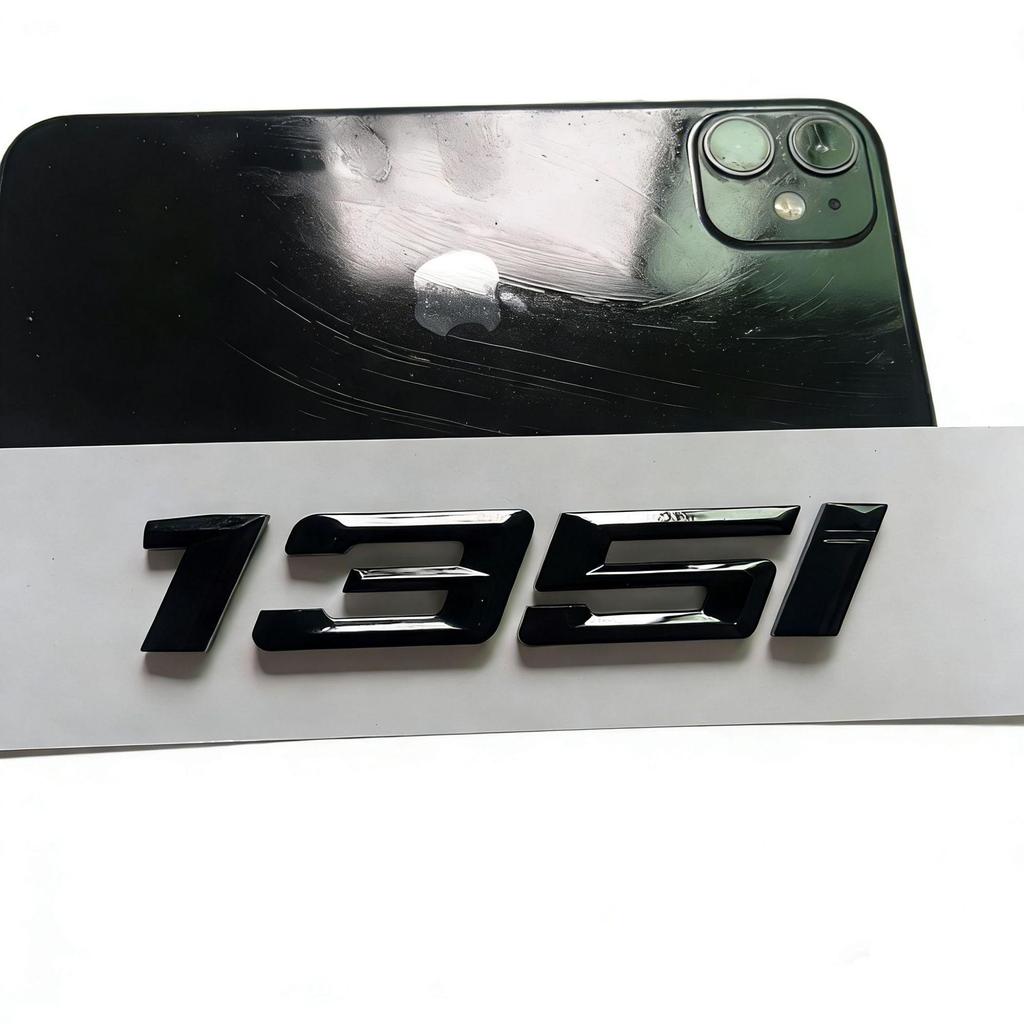 Applicable for New BMW 116i, 118i, 120i, 125i, and 135i Models: Car Emblem, Word Emblem, Tail Emblem.