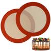 1PCS Non Stick Round Silicone Baking Mat Reusable Pizza Liner for Oven Air Fryer Food Grade Silicone Baking Accessory