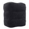 Inflatable Foot Rest Promote Blood Circulation Relieve Fatigue PVC Flocking Inflatable Footrest Cushion for Travel