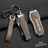 Alloy Leather Car Key Case Cover 3/4 Button Key Protector Shell For Porsche Panamera Cayenne 971 911 9YA Macan Boxster STICKER IJCDF1