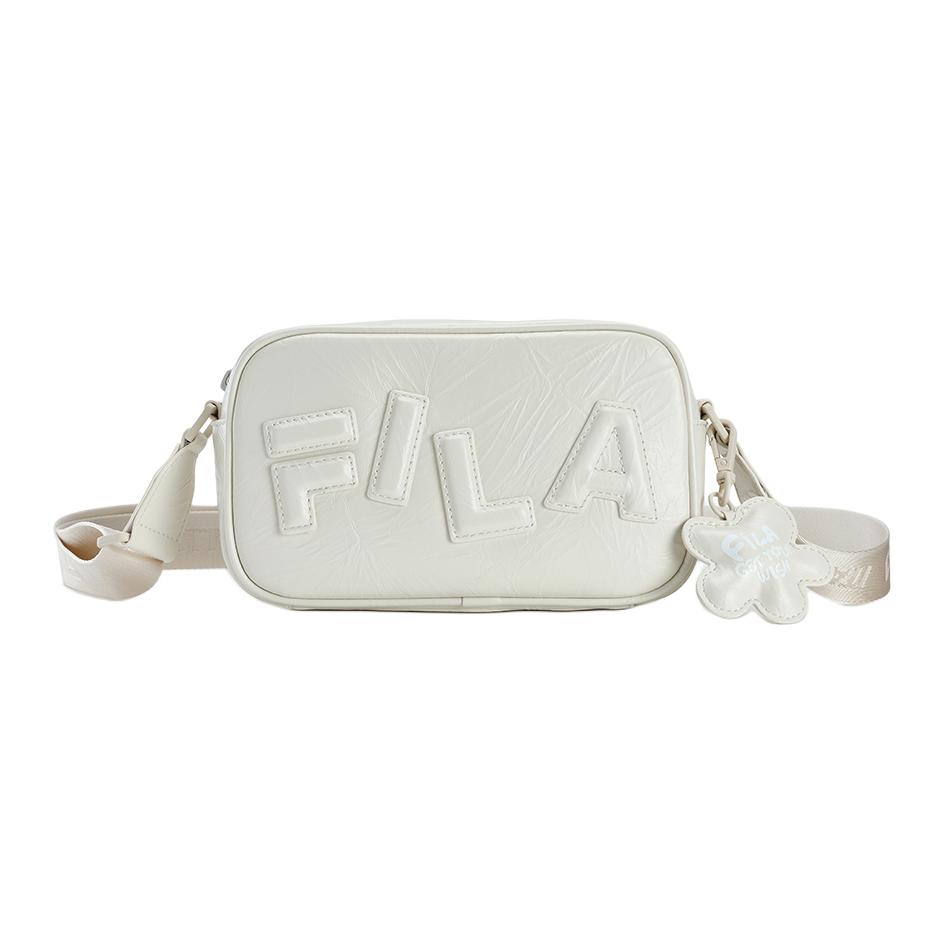 New FILA ORIGINALE PU Shoulder Bag, Crossbody Bag Women's Cloud White F13W519173FWT