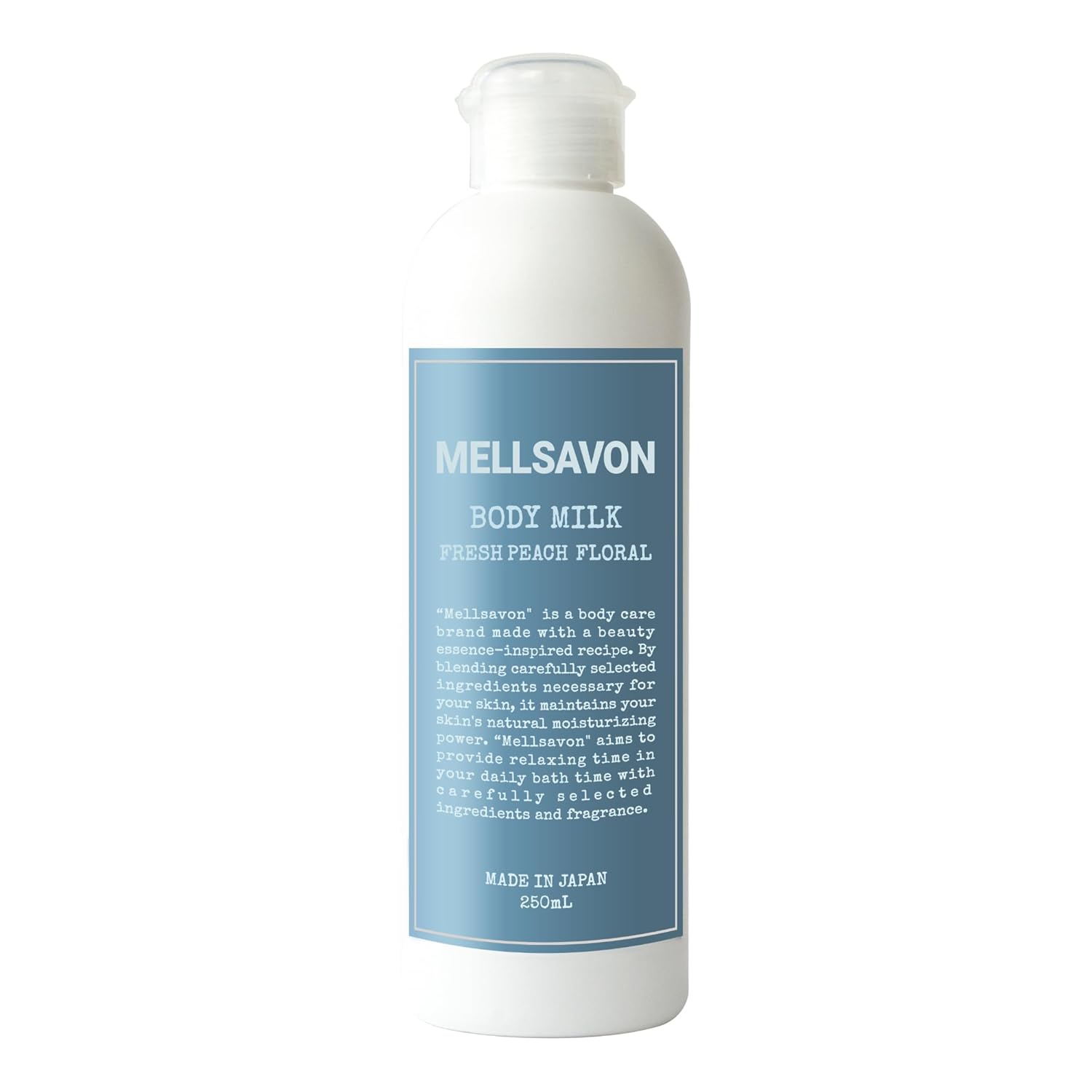 Mellsavon Body Milk Fresh Peach Floral Scent 250ml Cream Lotion