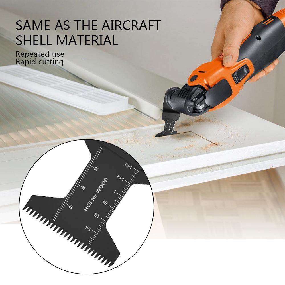 12/24pcs Oscillating Blades Multitool Oscillating Tool Accessories Universal Fast Carbide Teeth for Cutting Wood Metal Plastic