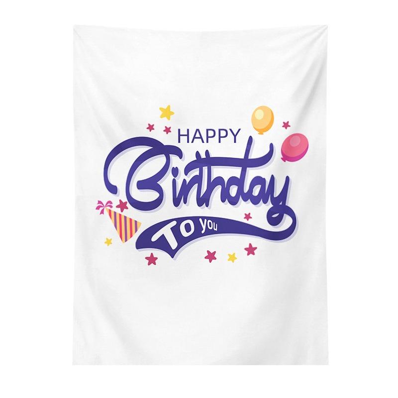 Birthday Party Hanging Cloth Home Wall Decoration Tapestry Office Living Room Tapestry
