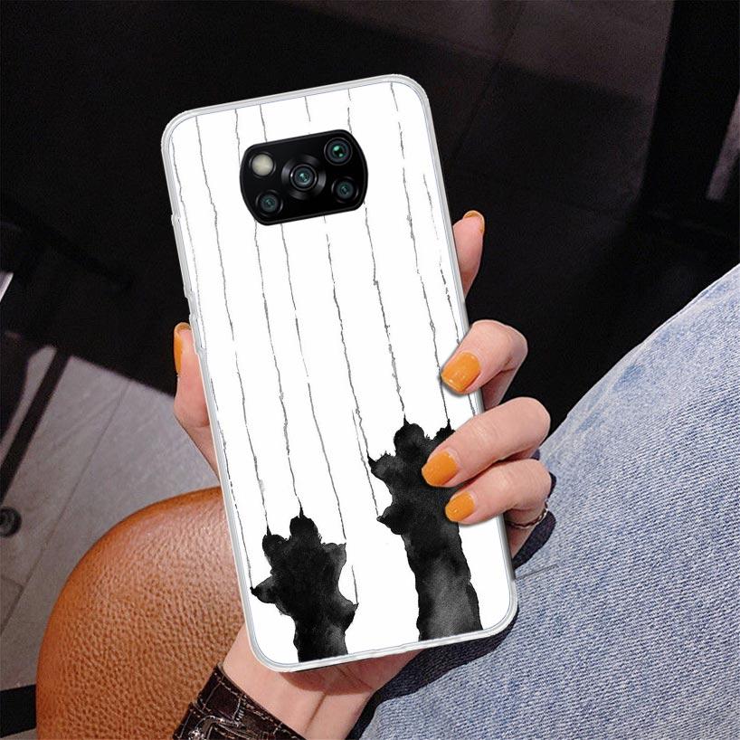 Cat Footprint Funny Paw Cute Phone Case For Xiaomi Poco X7 X6 X5 Pro F7 Ultra Redmi 15C 15 13C 13 12C 12 10 10A 10C 9 9A 9C 9T C
