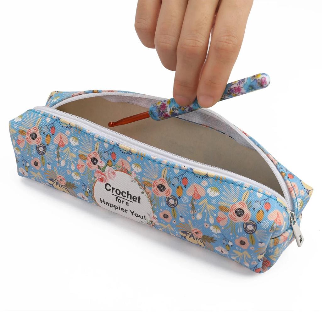 8pcs/set Sewing Crochet Hooks Ceramic Handle Alumina Crochet Hooks Knitting Needles Set Sewing Crochet for Weave Sewing Needles DIY Tool