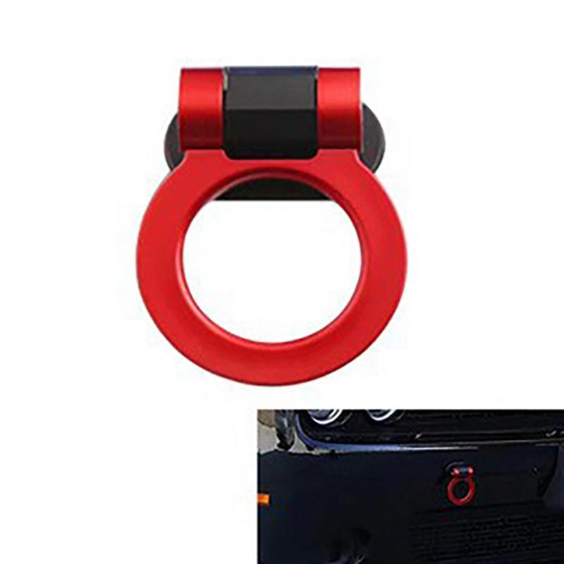 Abs Car Styling Trailer Hooks Sticker Decoration Car Auto Rear Front Trailer Simulation Racing Ring Vehicle Towing Hook