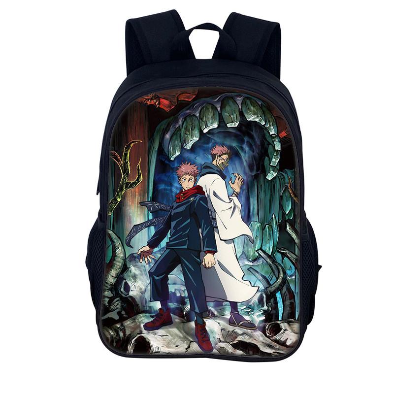 Jujutsu Kaisen Backpack For Men And Women Durable Nylon Casual School Travel Bag