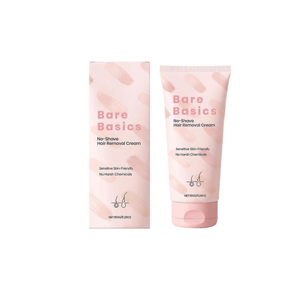 (1 Stück)Bare Basics Enthaarungscreme für empfindliche Haut 150g Schnell Sanft Depilatorium für weiche glatte Haut