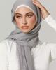 Cotton Crinkle Hijab Plain Soft Lightweight Headscarf Crinkle Cotton Women Muslim Scarf Best- Scarf Shawl