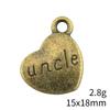 Gifts For Women Charms Bulk Family Member Heart Tags Charms Pendant Souvenir Male Pendant