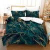 Gilding Marble Bedding Set Deep Color Soft Polyester Breathable Duvet Cover Set King Queen Twin Single Size With Pillowcase 3Pcs