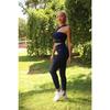 Sport-Set mit Bustier und Strumpfhose mit hoher Taille, 2er-Set