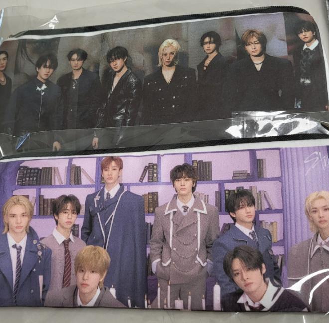 Stray Kids Pencil Case Fabric Pen Pouch (Random Image, Double-sided Design)