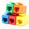 For RJ45 CAT6 Keystone Coupler Female To Female Insert Inline Coupler CAT6 Keystone Colorful Network Straight-through Connector