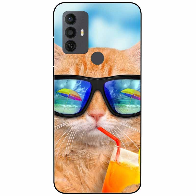 Für TCL 30 SE Hülle 305 6.52'' Silikon Weich Mode TPU Handyhülle für TCL 305 306 30SE Hülle 6165A Bumper Funda für TCL30SE 405