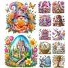 Kreatives Oster-Dekorations-Set 5D DIY Teilweise Speziell Geformter Bohrer Diamantmalerei-Set Heimdeko für Schlafzimmer Wohnzimmer 30x30cm