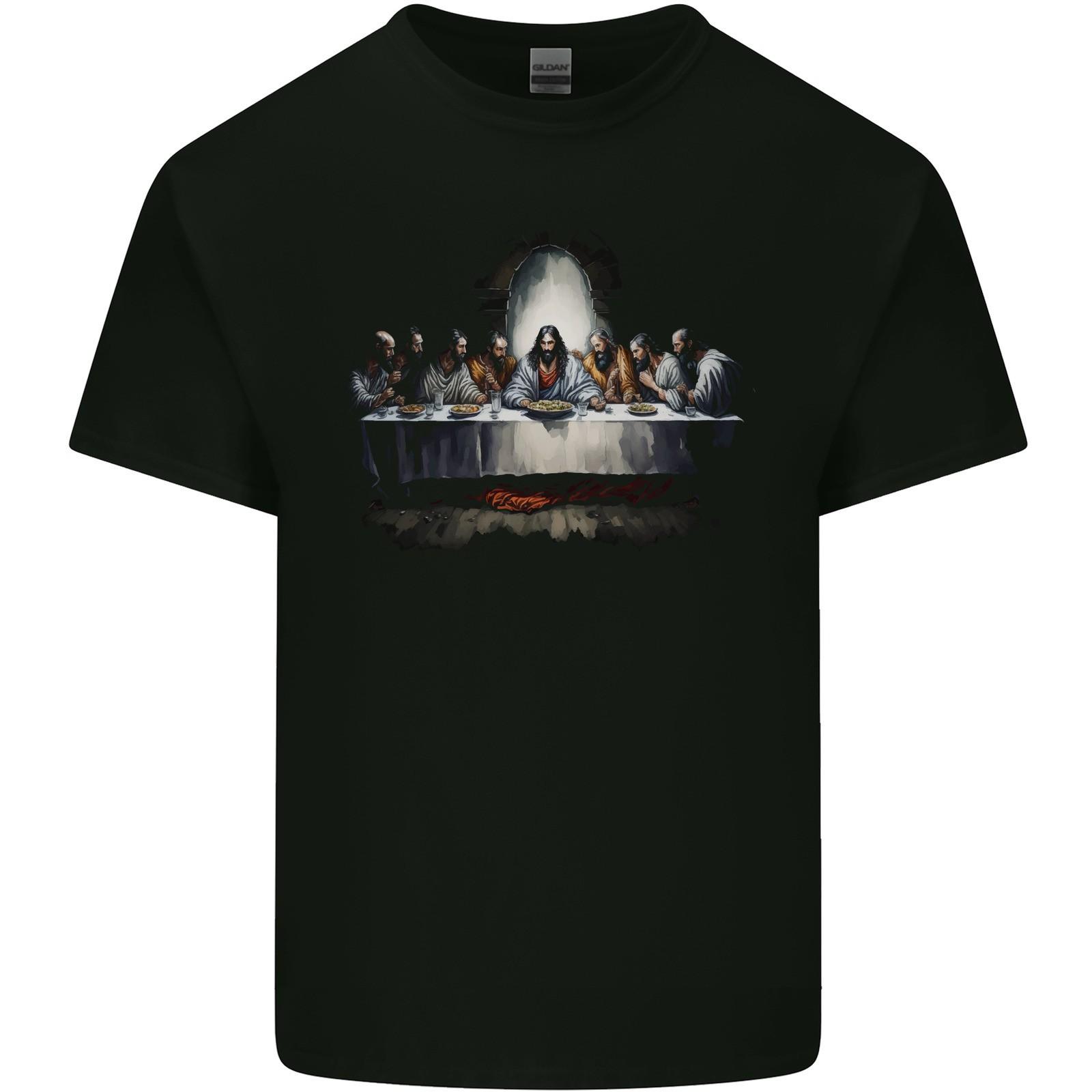 Jesus Christ The Last Supper Mens Light Cotton T-Shirt XL