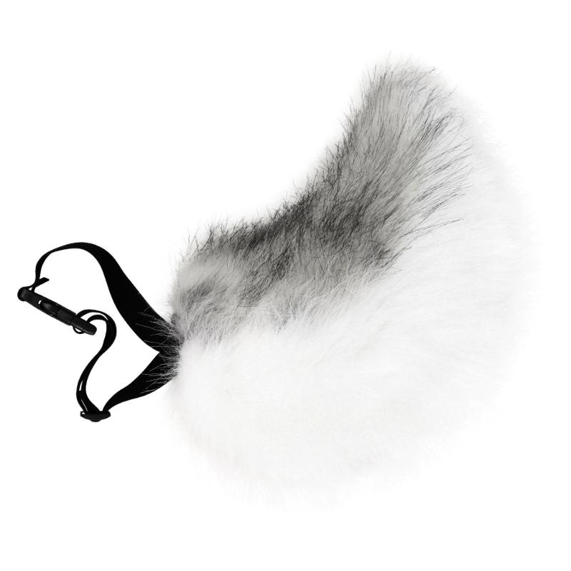 

Аксессуар для ролевых игр Плюшевый хвост с надежным креплением-клипсой для быстрого присоединения Мягкая ткань Безопасен для кожи серый