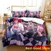 Gotou Hitori Ensemble de literie Simple Twin Full Queen King Size Ensemble de lit Adulte Enfant Chambre Housse de couette Ensembles Anime parure de lit Bed