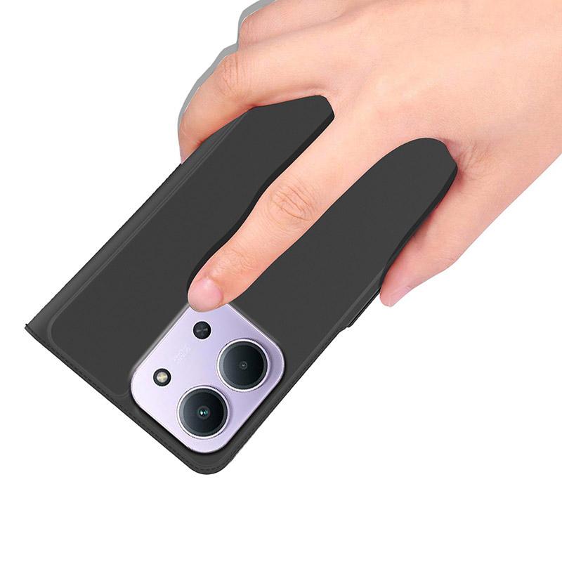 Pro Xiaomi Redmi 15C 4G (Globální) (171 mm)/Poco C85 4G (171 mm) Pouzdro Nárazuvzdorné TPU Vnitřní Skořápka Kožené Kryt na Telefon Slot na Karty