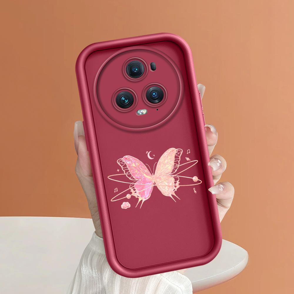 

Мягкий силиконовый квадратный чехол с рисунком лестницы для телефона, полное покрытие, противоударный защитный резиновый чехол для камеры для Huawei Honor Huawei Mate 50 Pro темно-красного