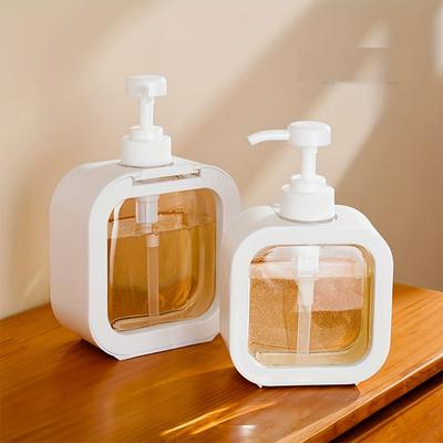 Large-capacity Travel Dispenser Bottle 500ml Shampoo Shower Gel Empty Bottle Pressing Clear Hand Sanitizer Bottle