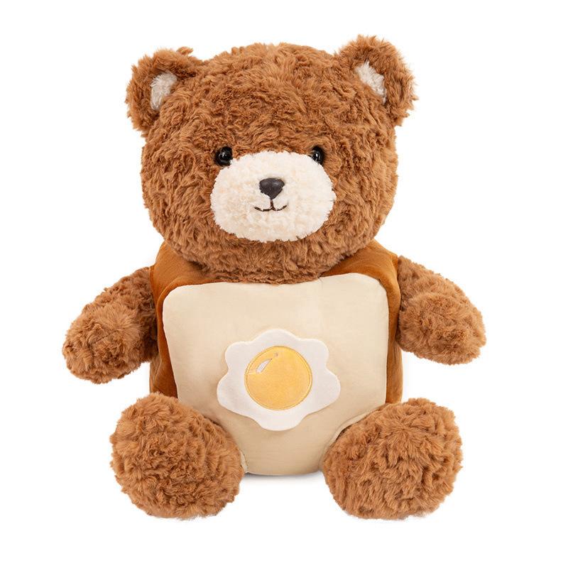 Cute Scarf Bread Bear Teddy Bear Doll Plush Toy Love Bear Hug Bear Doll Children's Rag Doll