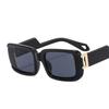 Women Designer Dark Sunglasses Custom Logo Plastic Frame Thick Square Sunglasses Men Sports