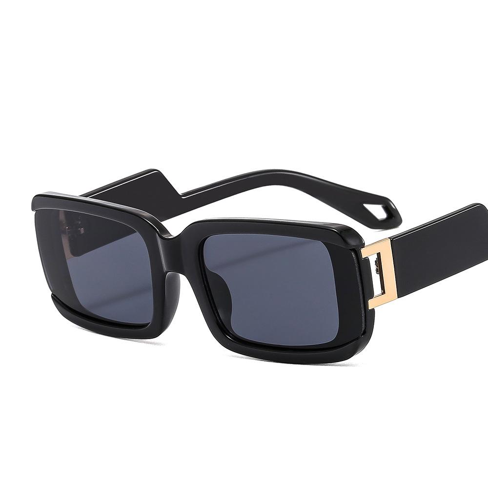 Women Designer Dark Sunglasses Custom Logo Plastic Frame Thick Square Sunglasses Men Sports