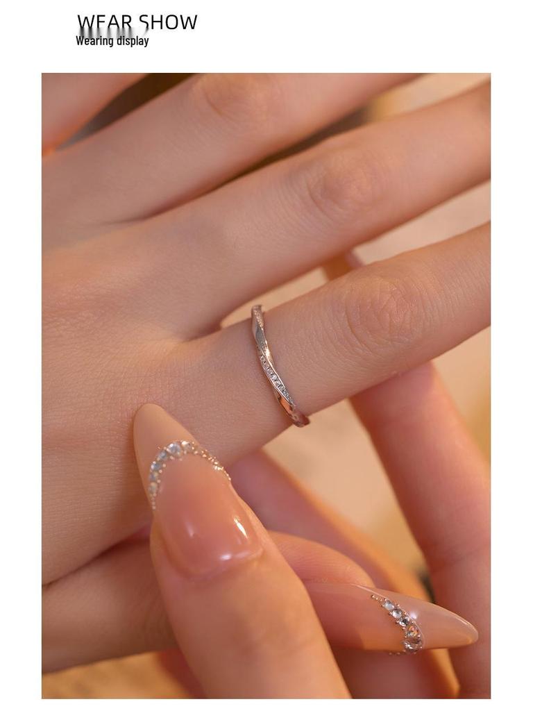 Möbius 925 Sterling Silver Couple Rings - Men's & Women's Wedding Pair Rings, Perfect for Valentine's Day Gifts